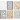 Karton koronkowy w bloku, czarny, naturalny, szary, biały, A6, 104x146 mm, 200 g, 24 szt./ 1 opak.