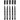 Marker permanentny, grubość linii: 2x0,6+2x0,8+1,3 mm, czarny, 5szt.