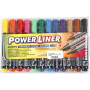 Power Liner, grubość linii: 1,5-3 mm, ass. kolory, 12 szt.