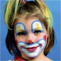 Eulenspiegel Farba do twarzy - zestaw do makijażu, tyłek. kolory, klaun, 1 zestaw