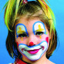 Eulenspiegel Farba do twarzy - zestaw do makijażu, tyłek. kolory, klaun, 1 zestaw