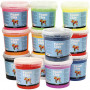 Foam Clay®, ass. kolory, Zawartość może się różnić, 12x560 g/ 1 pk.