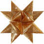 Paski gwiazdkowe, B: 25+40 mm, śr. 11,5+18,5 cm, złoty brokat, na zewnątrz, 16 pasków, L: 86+100 cm