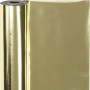 Folia prezentowa, złota, szer: 50 cm, 65 g, 100 m/ 1 rolka.