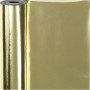 Folia prezentowa, złota, szer: 50 cm, 65 g, 100 m/ 1 rolka.