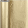 Folia prezentowa, złota, szer: 50 cm, 60 g, 100 m/ 1 rolka.