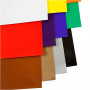 Papier błyszczący, ass. kolory, 32x48 cm, 80 g, 11x25 kartek/ 1 opak.