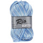 Lammy Rio Yarn Print 623 White/Blue 50 gramów