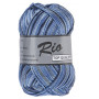 Lammy Rio Yarn Print 624 Black/Blue/Lavender 50 gramów