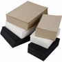 Cardstock, czarny, szary, szaro-brązowy, biały, A3,A4, 100+135 g, 6000 ass. sheets/ 1 pk.