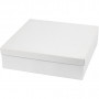 Pudełka, rozmiar 4,5+6 cm, wys. 7+9 cm, białe, 36 szt.