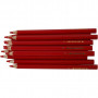 Kredki kolorowe Colortime, czerwone, L: 17,45 cm, ołówek 5 mm, JUMBO, 12 szt./ 1 pk.