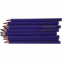 Kredki kolorowe Colortime, fioletowe, L: 17,45 cm, ołówek 5 mm, JUMBO, 12 szt./ 1 pk.