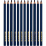 Kredki kolorowe Colortime, granatowe, L: 17,45 cm, ołówek 5 mm, JUMBO, 12 szt./ 1 pk.