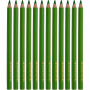 Kredki kolorowe Colortime, jasnozielone, L: 17,45 cm, ołówek 5 mm, JUMBO, 12 szt./ 1 pk.