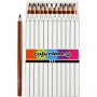 Kredki kolorowe Colortime, brązowe, L: 17,45 cm, ołówek 5 mm, JUMBO, 12 szt./ 1 pk.