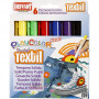 Playcolor Textile Dyes, ass. kolory, L: 14 cm, 6 szt./1 opakowanie, 5 g