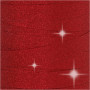 Wstążka prezentowa, czerwona, szer: 10 mm, brokat, 100 m/ 1 rl.