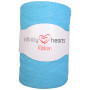 Infinity Hearts Ribbon Włóczka Tekstylna 17 Niebieski
