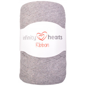 Infinity Hearts Ribbon Włóczka Tekstylna 05 Szary