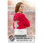 Czerwony Nose Sweter by DROPS Design - Sweter Wzór na Druty Rozmiar S-XXXL