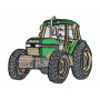 Naprasowanka Traktor zielony 6x6,5cm - 1 szt.