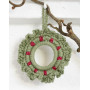 Winterberry by DROPS Design - wzór szydełkowy na wieniec świąteczny 8,5 cm