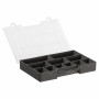 Hobby Box/Plastikowe pudełko na koraliki/przyciski 11 przegródek Coke Szary 27,5x20,6x4,2cm