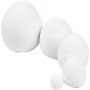 Jajko kat, białe, rozmiar 12+25+35+40+47 mm, 200 szt./ 1 pk.