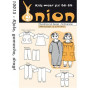ONION Pattern Kids 10015 Sukienka, getry i kombinezon Rozmiar 68-86/6-18 miesięcy