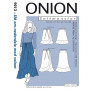 ONION Pattern Plus 9013 Wrap Skirts with Flounce Rozmiar. XL-5XL
