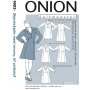 ONION Wzór Plus 9002 Sukienka koszulowa z klapkami Rozmiar. XL-5XL