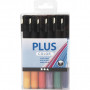 Plus Color marker, ass. kolory, L: 14,5 cm, linia 1-2 mm, 18 szt./ 1 pk., 5,5 ml
