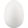 Jajka, H: 7 cm, białe, styropianowe, 50szt.