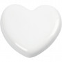 Serce, białe, rozmiar 6,5x6,5 cm, grubość 10 mm, 20 szt./ 1 szt.