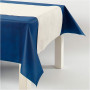 Bieżnik stołowy z imitacji tkaniny, kremowy, szer: 35 cm, 70 g, 10 m/ 1 rl.