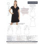 MiniKrea Pattern 70042 Sukienka z drapowaniem Rozmiar 34-50