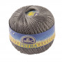 DMC Petra No. 5 Crochet Yarn Unicolor 5414 średni szary