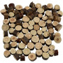 Mieszanka drewna, średnica. 7-10 mm, grubość 4-5 mm, 230 g/ 1 pk.