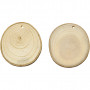 Plastry drewna, średnica. 4-7 cm, grubość 5 mm, 25szt.
