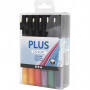 Plus Color marker, ass. kolory, L: 14,5 cm, linia 1-2 mm, 18 szt./ 1 pk., 5,5 ml
