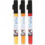 Marker Plus Color, dynia, czerwień karmazynowa, żółte słońce, L: 14,5 cm, linia 1-2 mm, 3 szt./ 1 pk., 5,5 ml