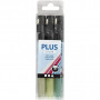 Marker Plus Color, ciemna zieleń, eukaliptus, zieleń liści, L: 14,5 cm, linia 1-2 mm, 3 szt./ 1 pk., 5,5 ml