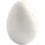 Jajka, H: 4,8 cm, białe, styropianowe, 100szt.