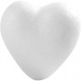 Serce, białe, H: 6 cm, 50 szt./ 1 pk.