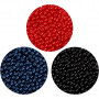 Pearl Clay®, czarny, niebieski, czerwony, 1 zestaw, 3x25+38 g
