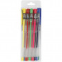 Długopis żelowy, osełka. kolory, linia 0,8 mm, 10 szt.