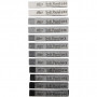 Galeria suchych pasteli, harmonia czarno-biała, L: 6,5 cm, grubość 10 mm, 12 szt./ 1 pk.