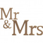 Listy, Mr & Mrs, wys. 13 cm, głębokość 1,5 cm, 1 zestaw