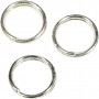 Pierścień dzielony, posrebrzany, śr. 5 mm, 300 szt./ 1 pk.
